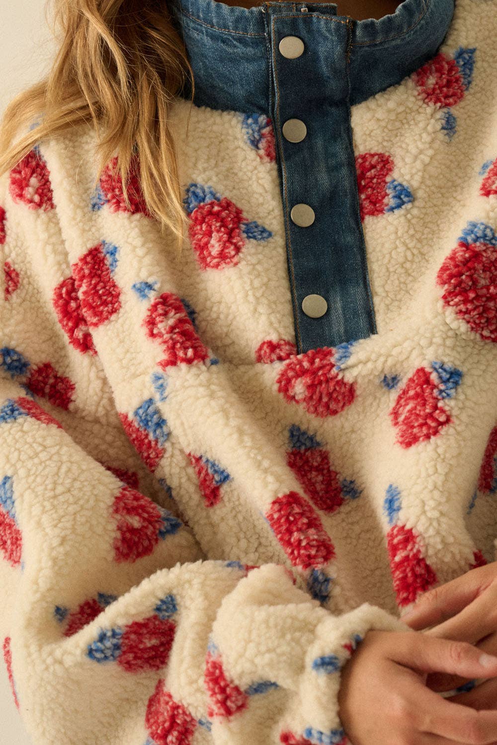 Bluebell Sherpa Half Zip Pullover