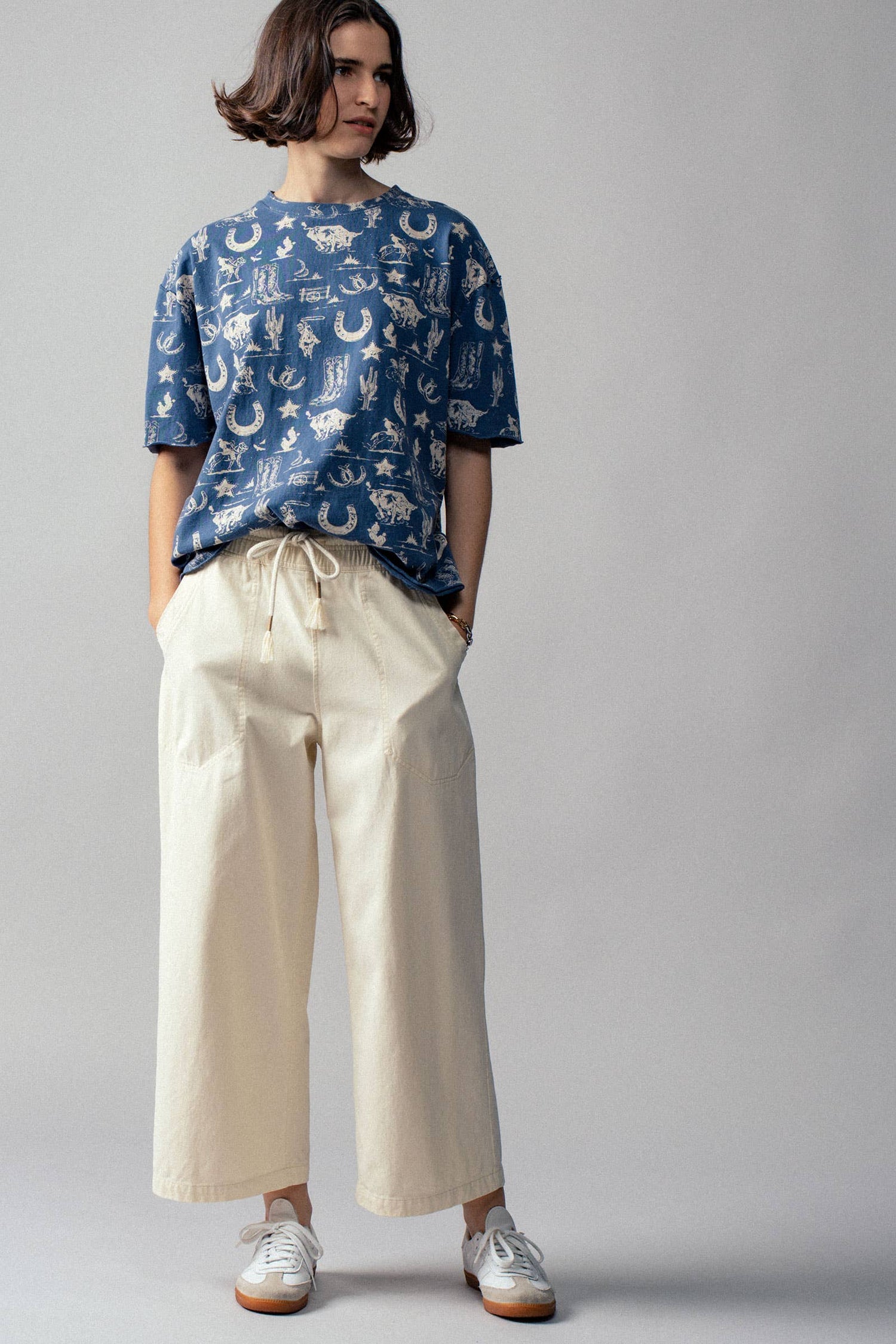 Charlotte Wide Leg Cropped Pants