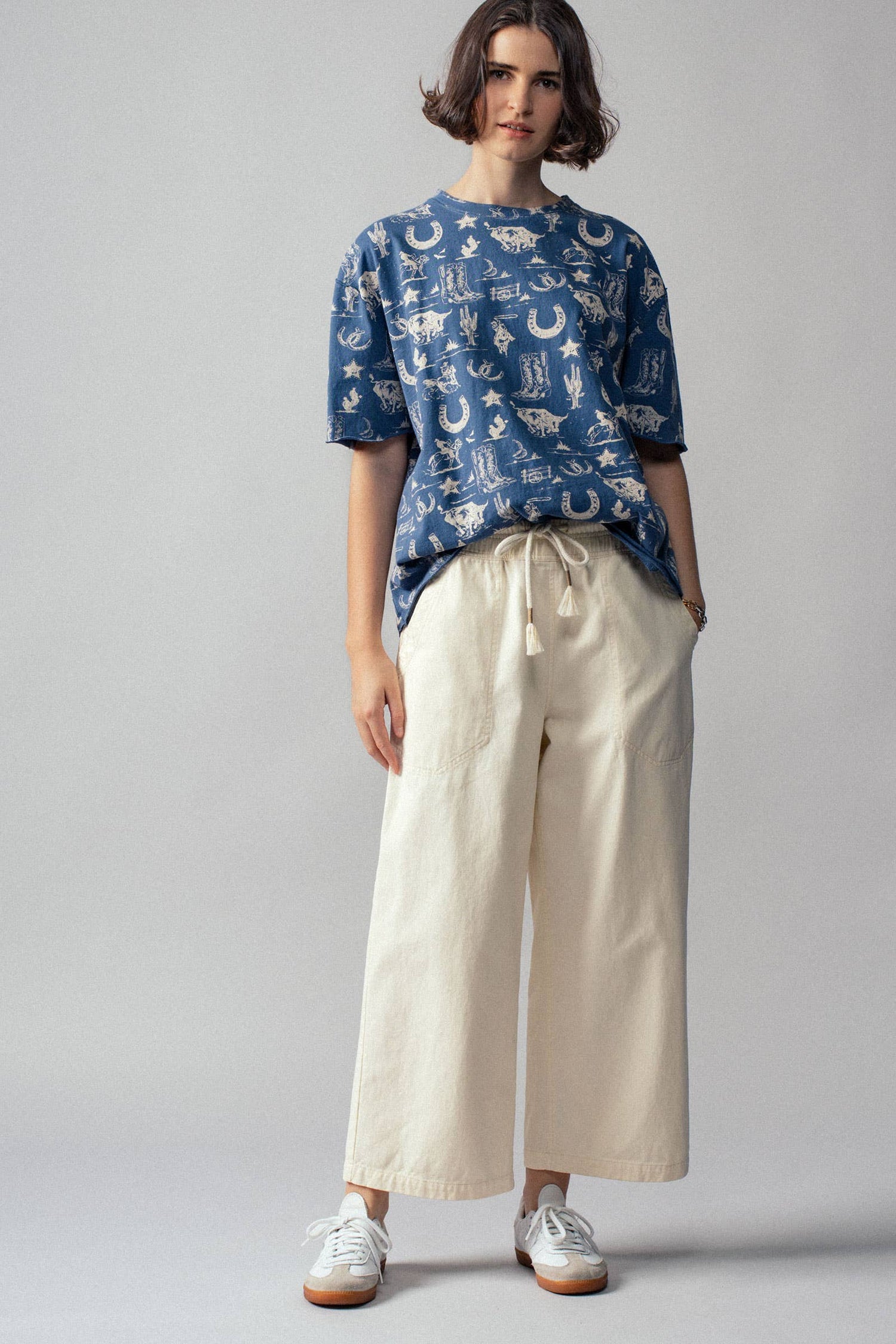 Charlotte Wide Leg Cropped Pants