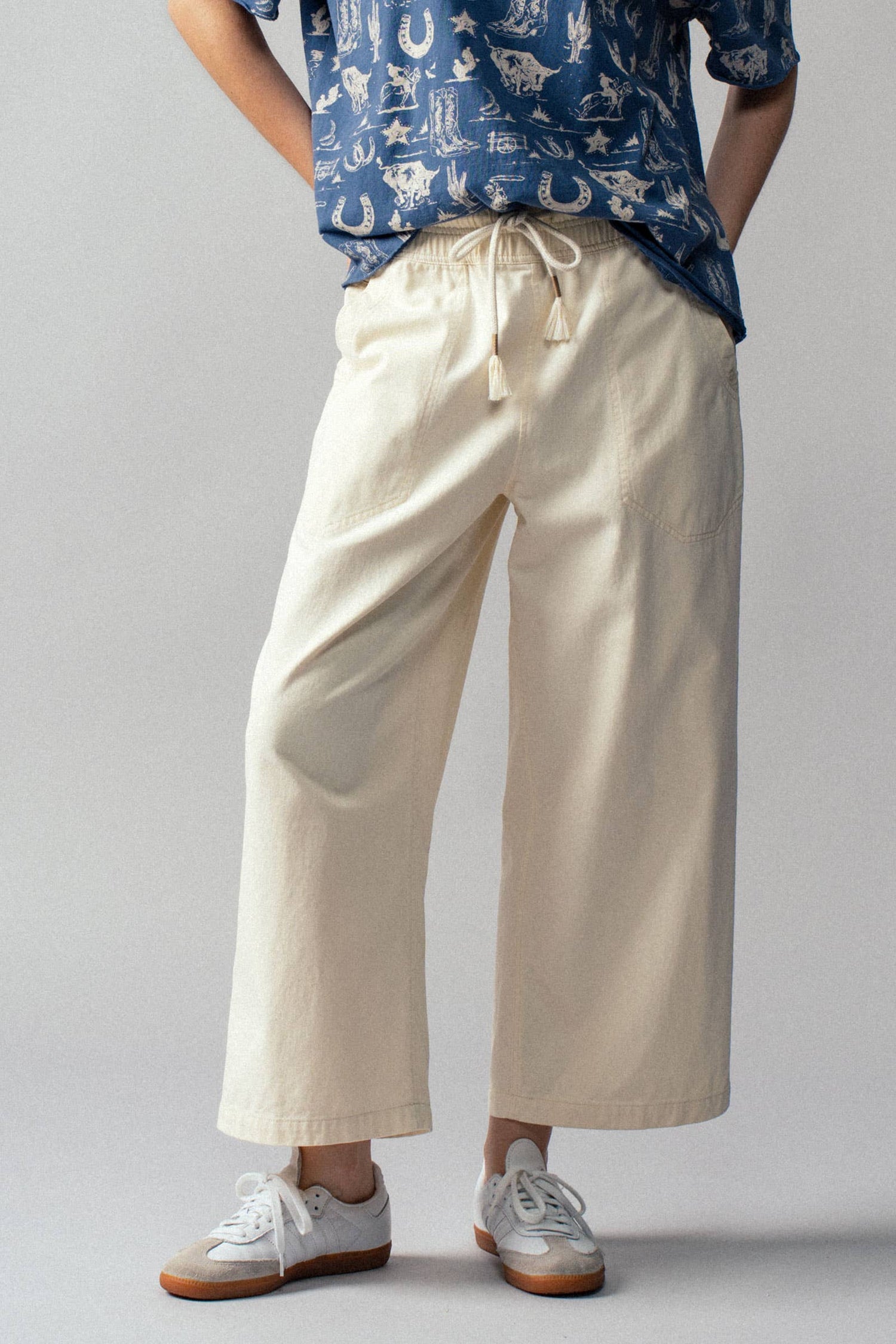 Charlotte Wide Leg Cropped Pants