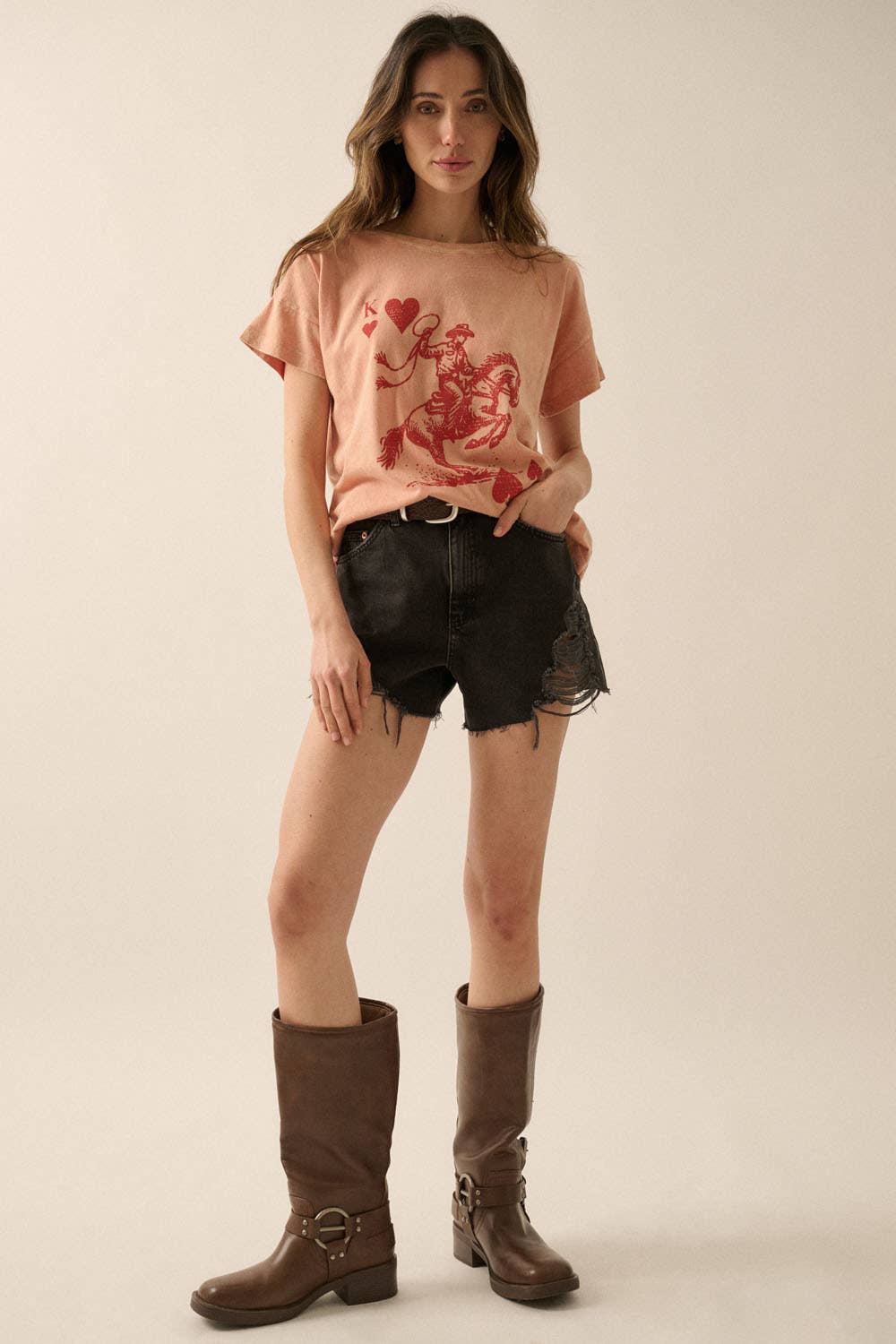 Cowboy King of Hearts Graphic Tee