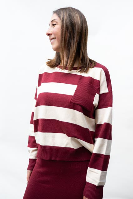 Bordeaux Knit Duo