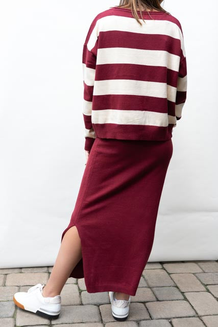 Bordeaux Knit Duo