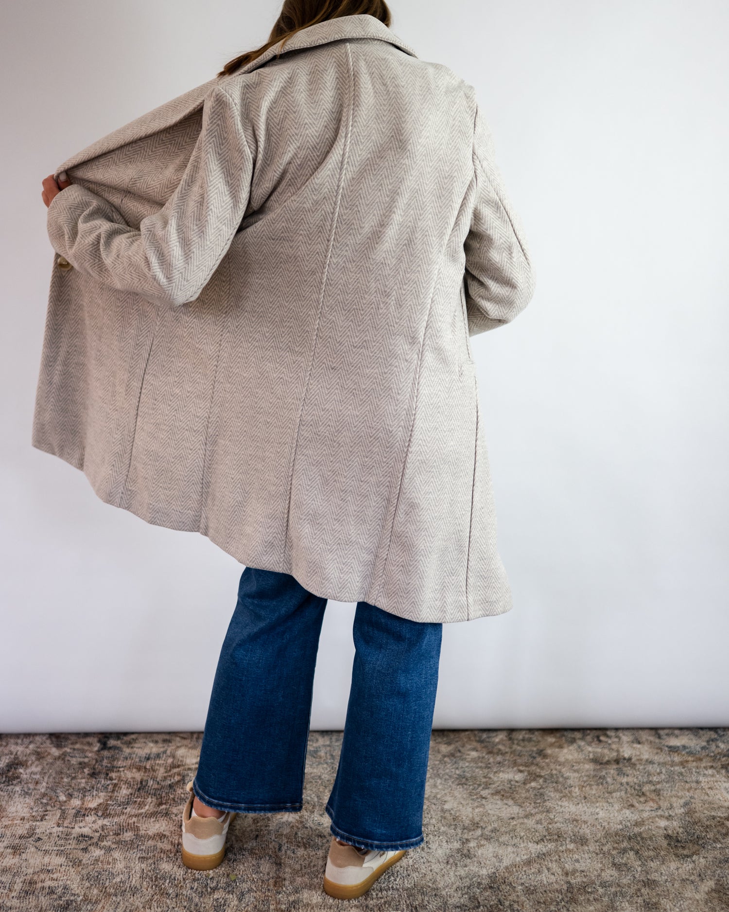 Elle Chevron Coat