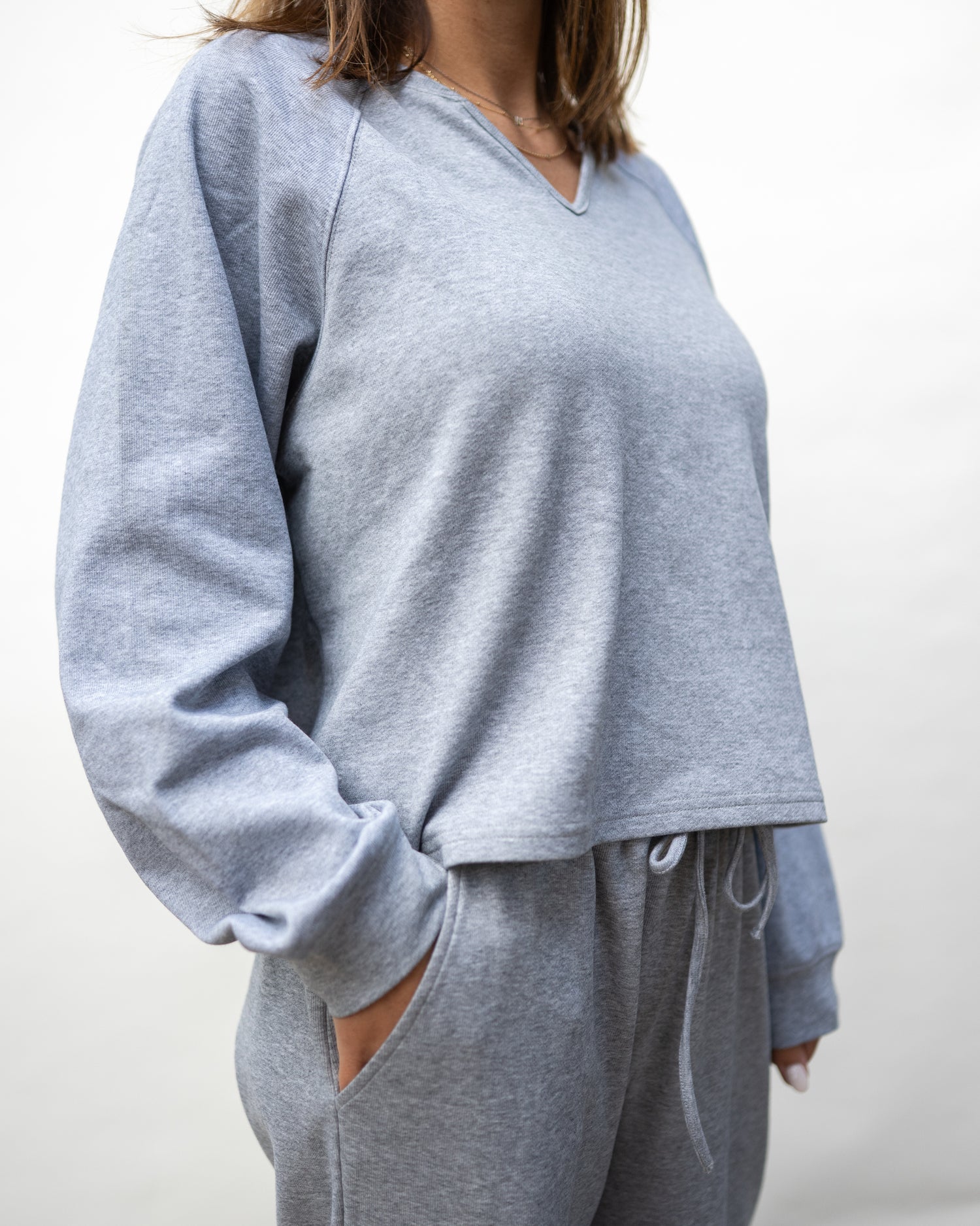 Heather Gray Loungewear Set