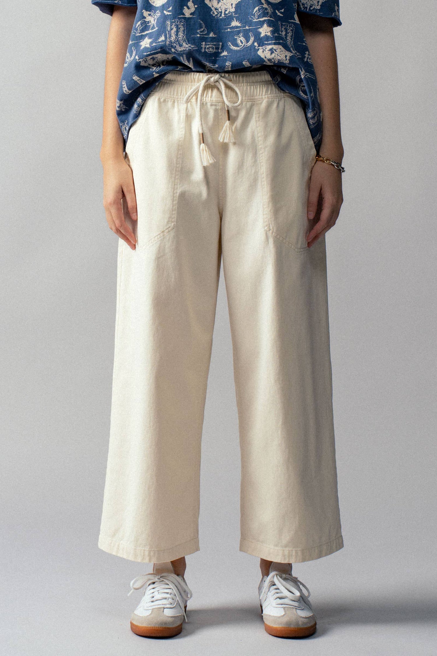 Charlotte Wide Leg Cropped Pants