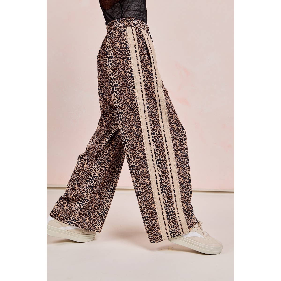 Jovie Leopard Track Pants