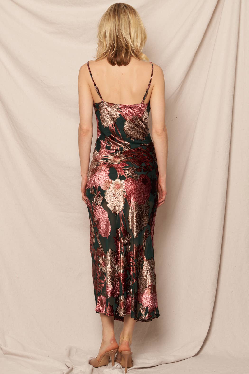 Midnight Garden Midi Dress