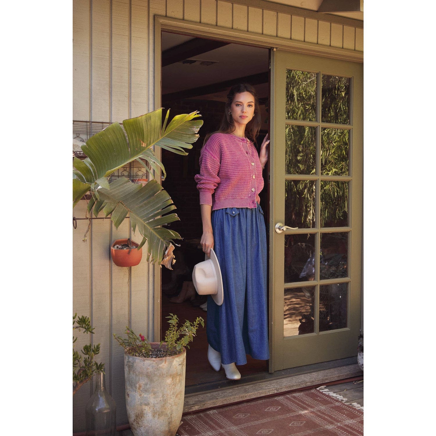 Lavender Haze Mineral Washed Cardigan