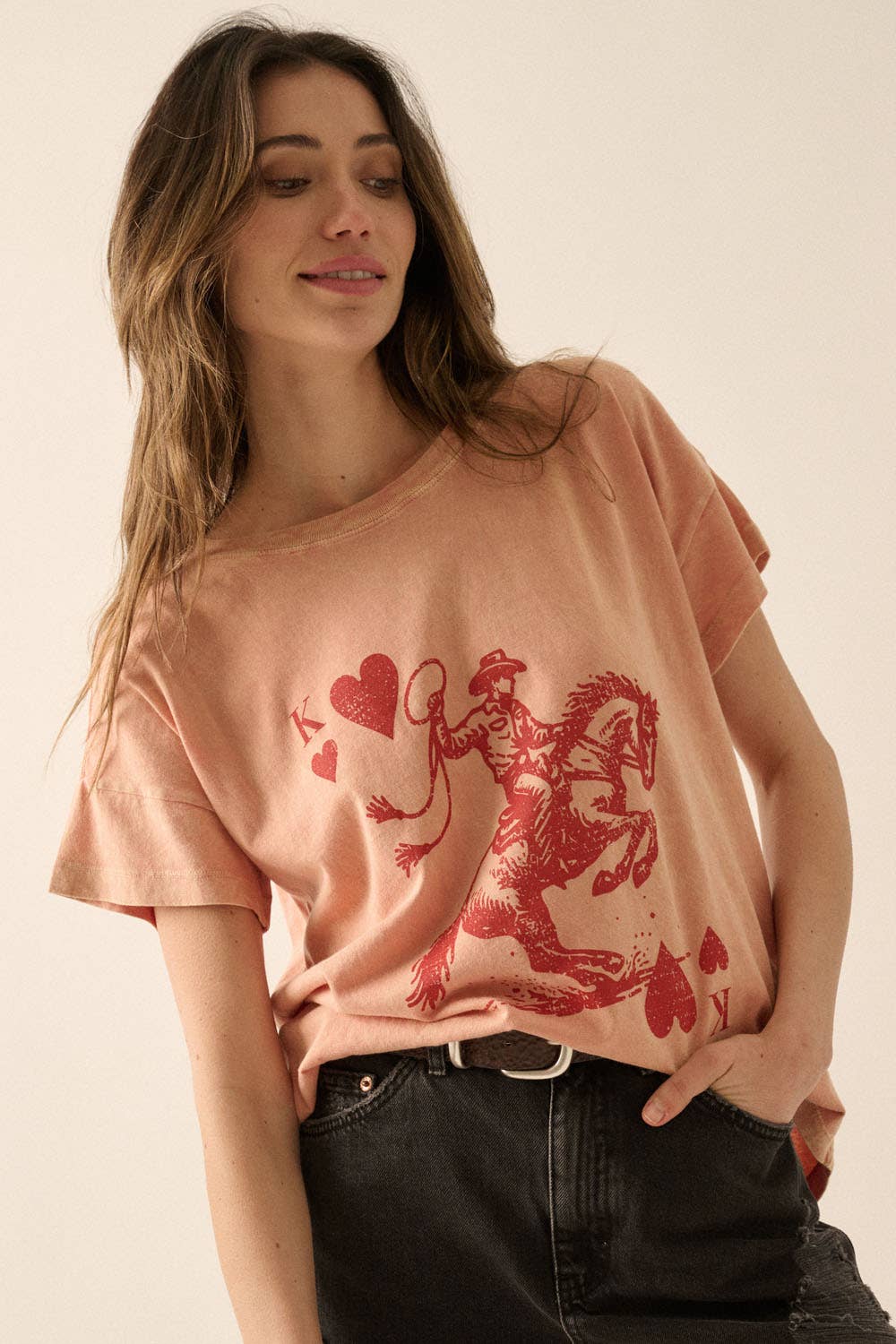 Cowboy King of Hearts Graphic Tee