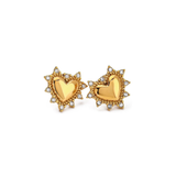 Stella Sunburst Heart Studs