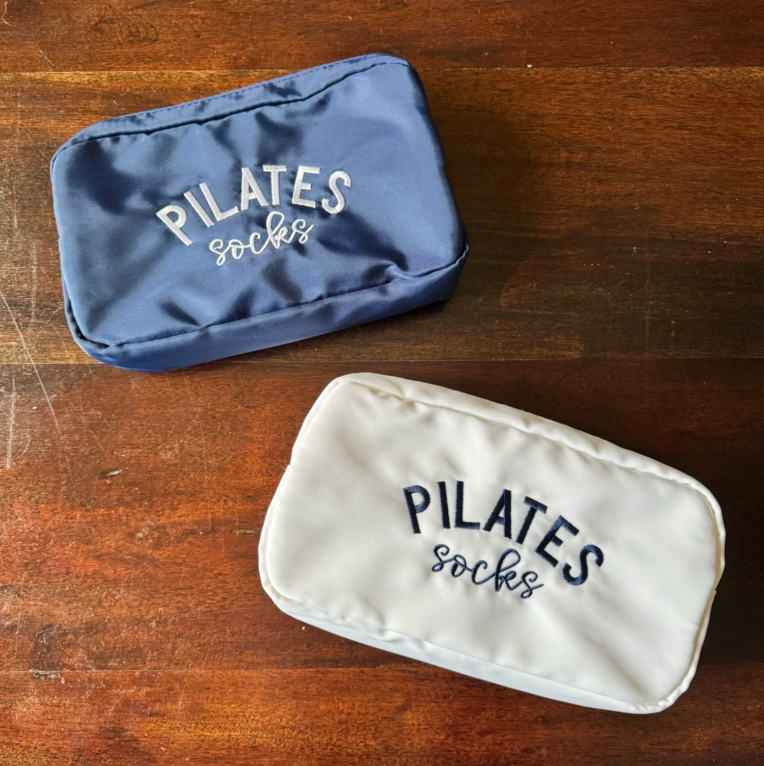 Pilates Socks Embroidered Bag