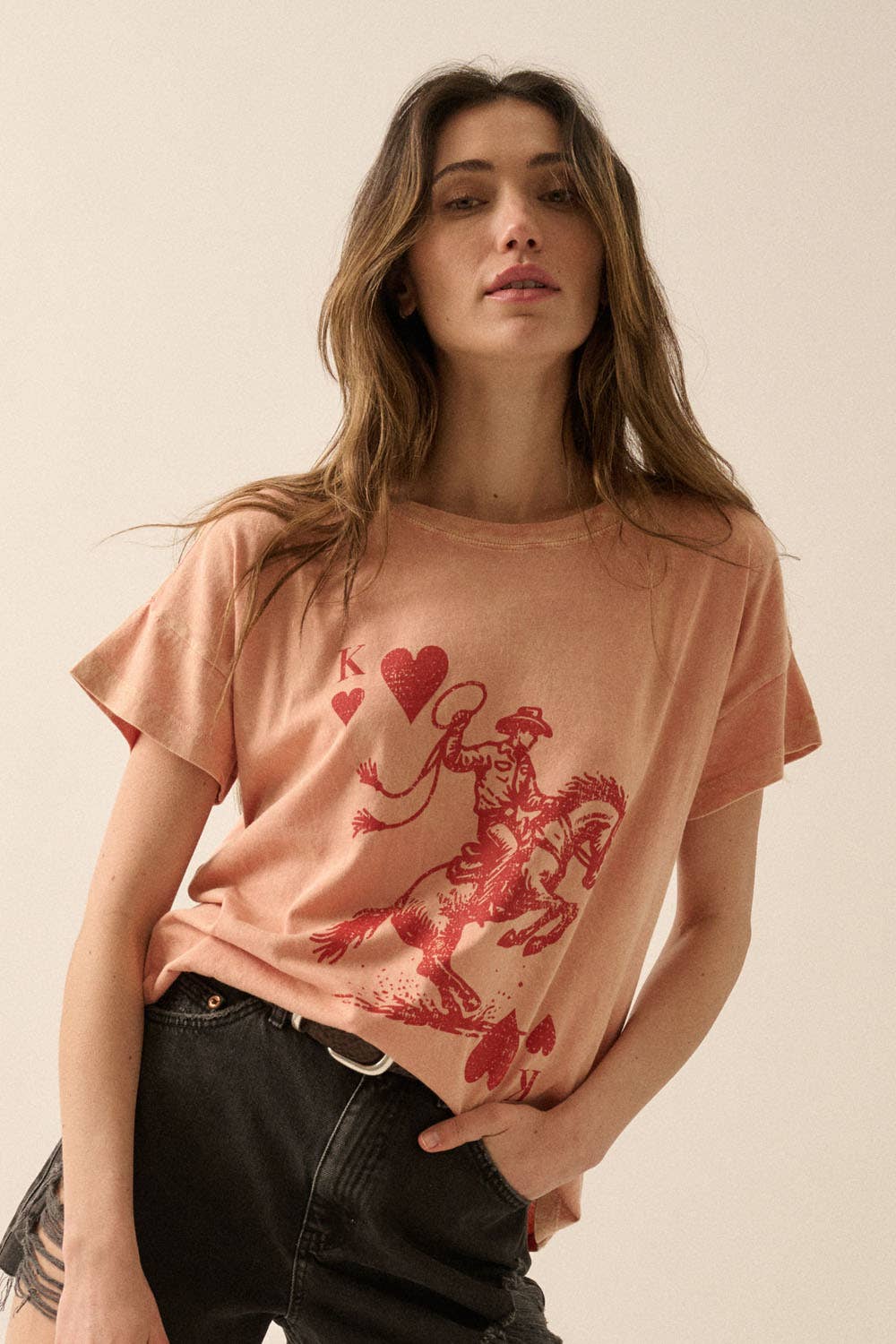 Cowboy King of Hearts Graphic Tee