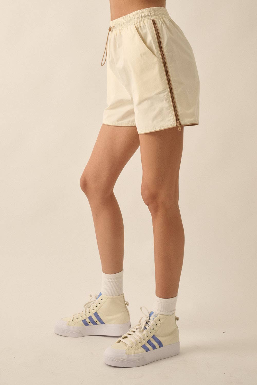 Edge Line Side Zip Shorts