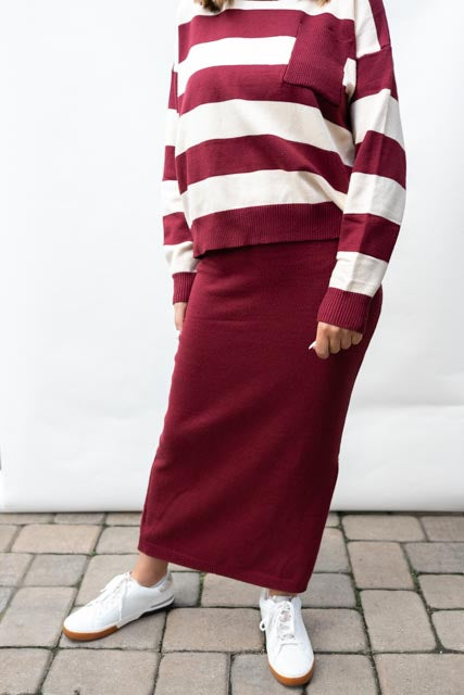 Bordeaux Knit Duo