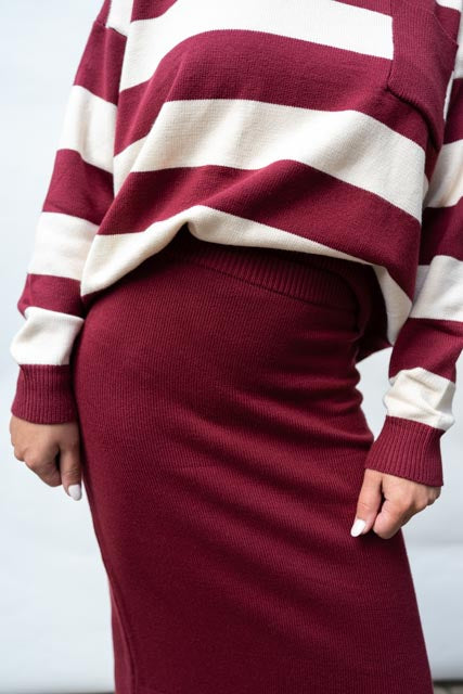 Bordeaux Knit Duo