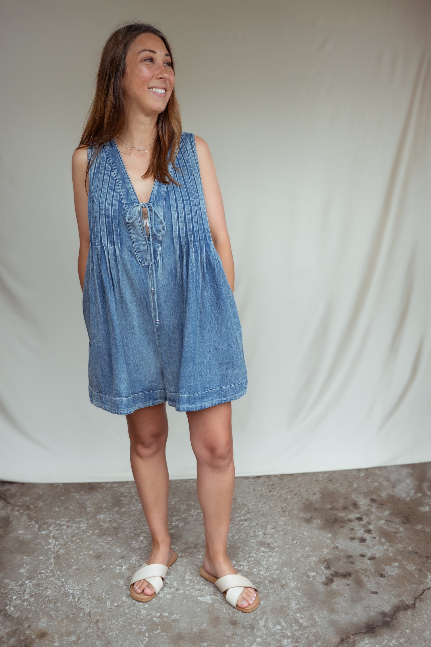 Drift Denim Romper