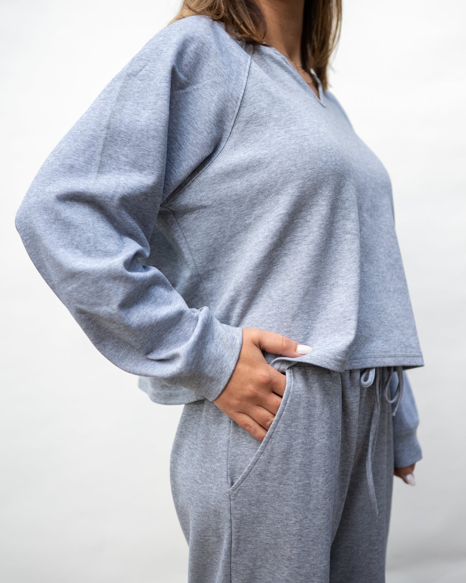Heather Gray Loungewear Set