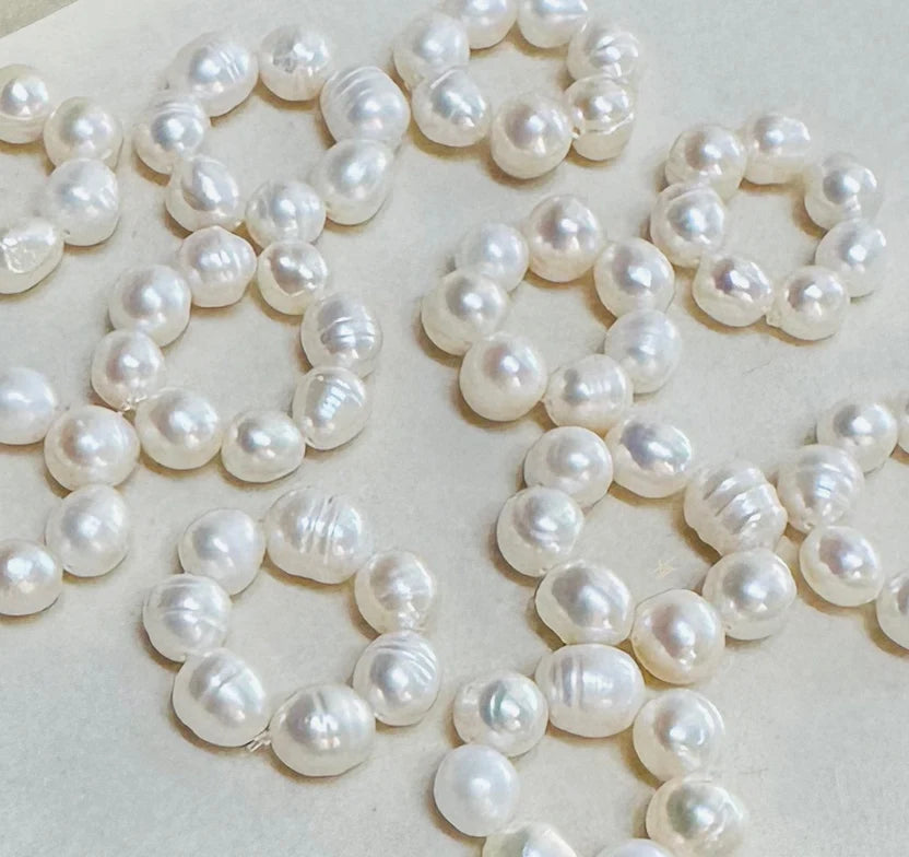Ivory Pearl Bandana Charm