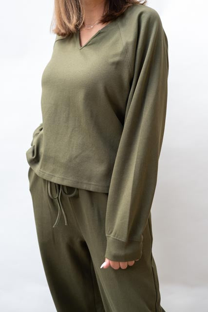 Olive Loungewear Set