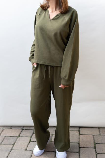Olive Loungewear Set