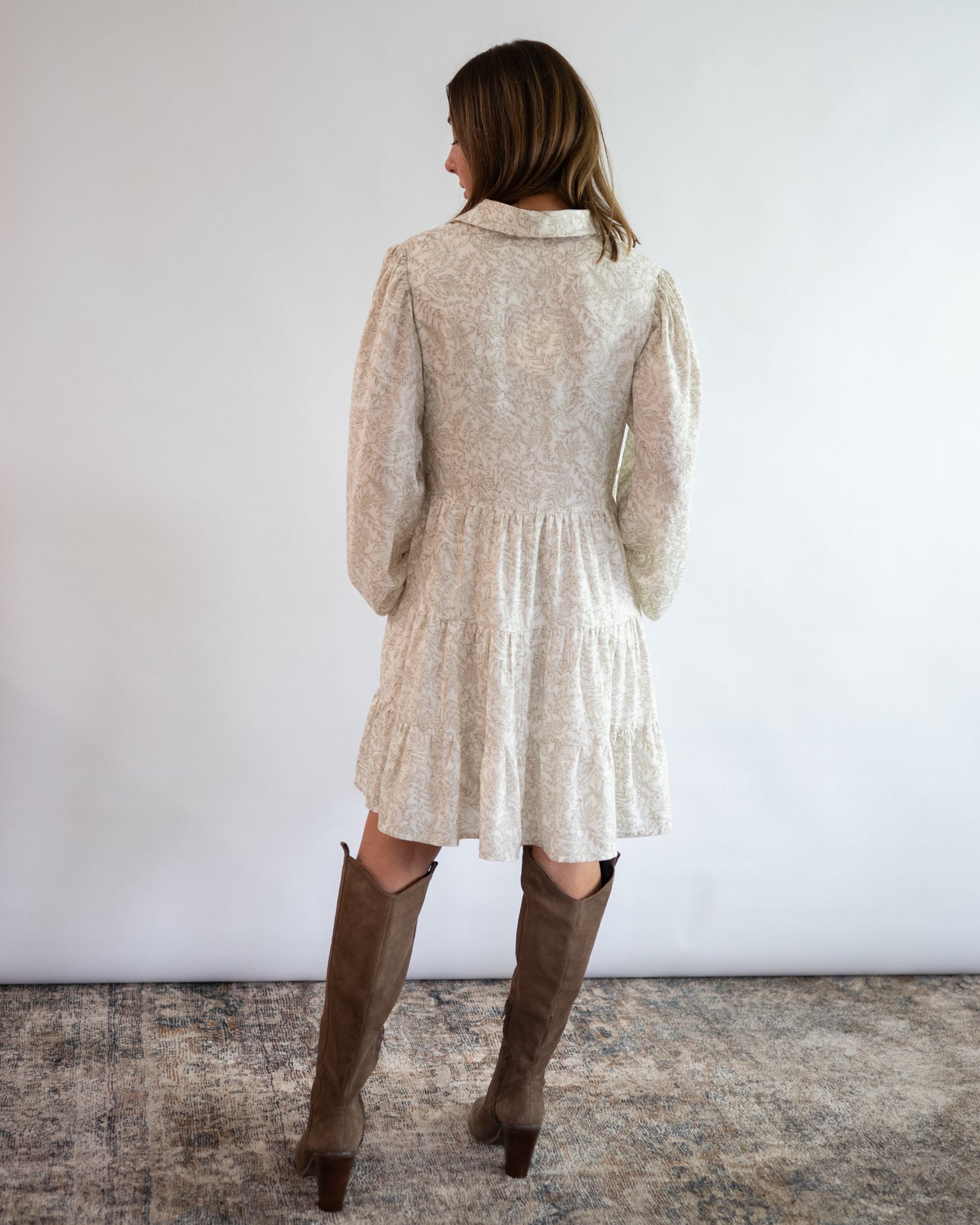 Ophelia Toile Mini Dress