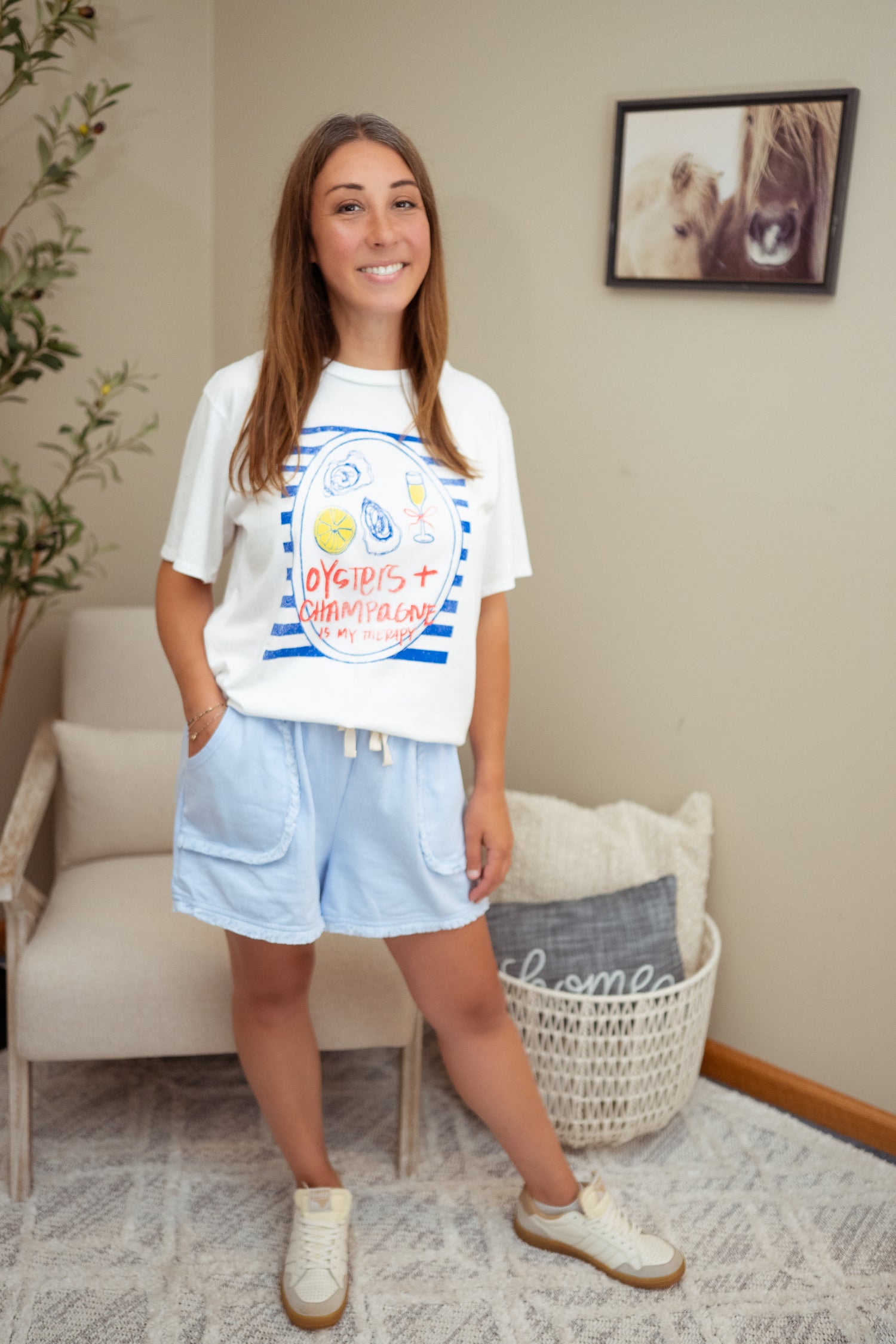 Oysters and Bubbly Graphic Tee
