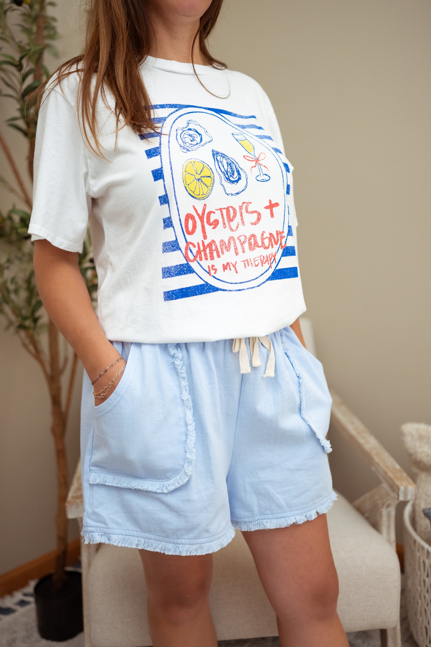 Oysters and Bubbly Graphic Tee