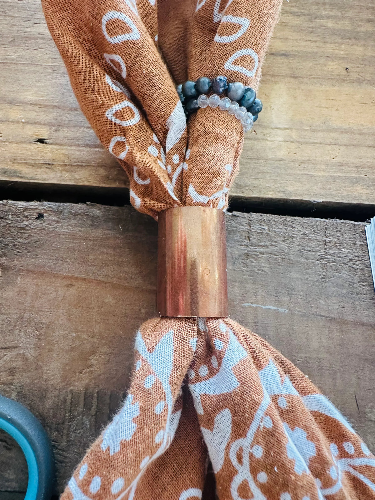 Pure Copper Bandana Charm