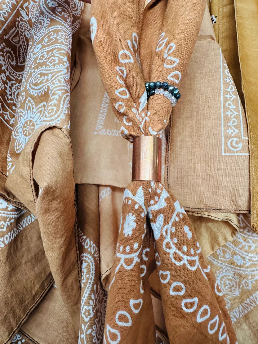 Pure Copper Bandana Charm
