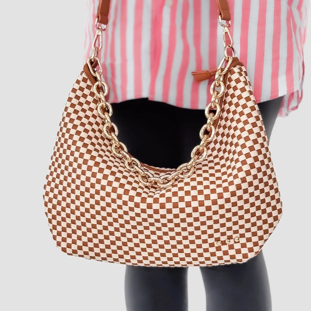 Siennea Slouchy Woven Shoulder Bag