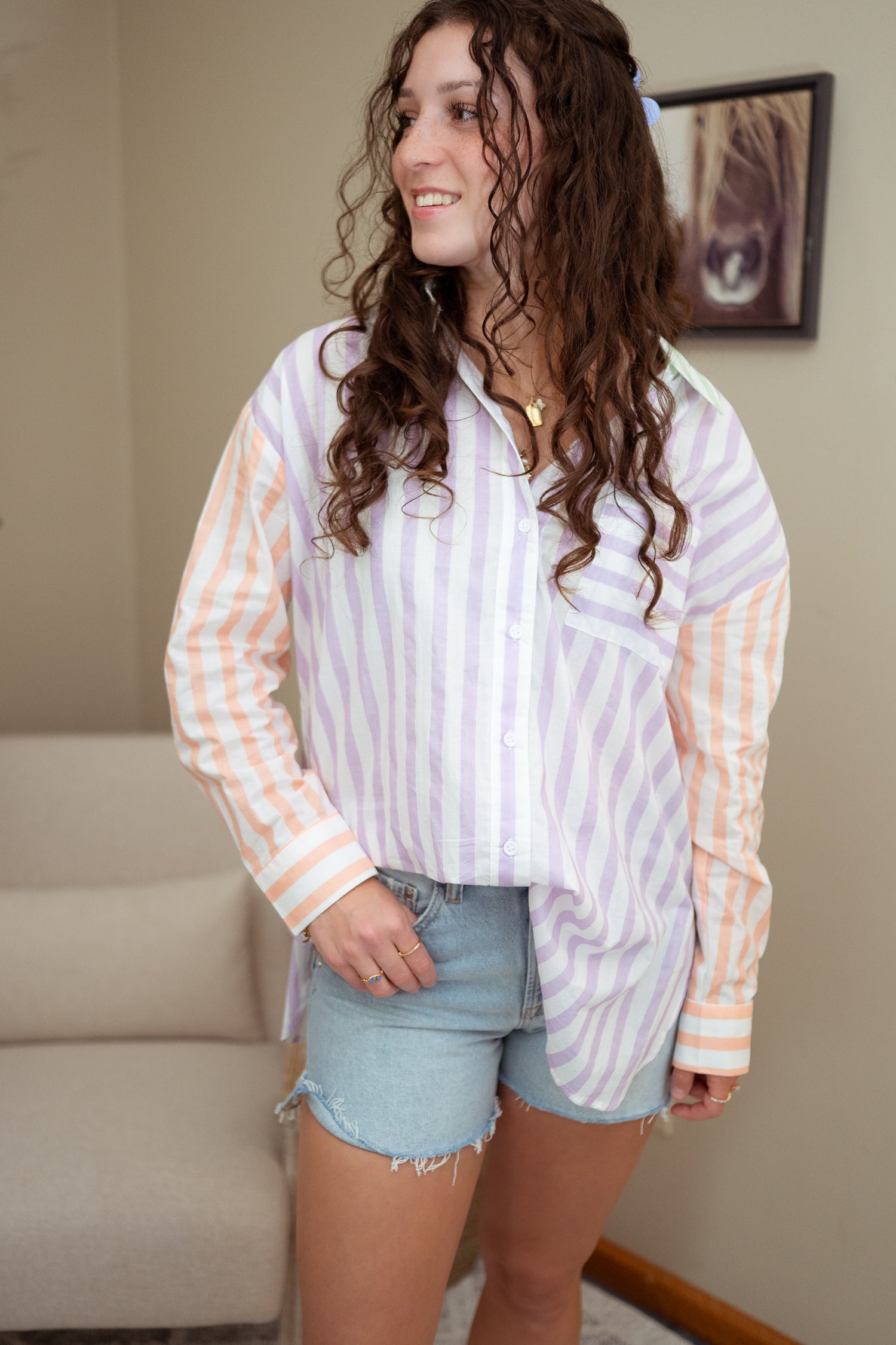 Sunday Stripe Button Down