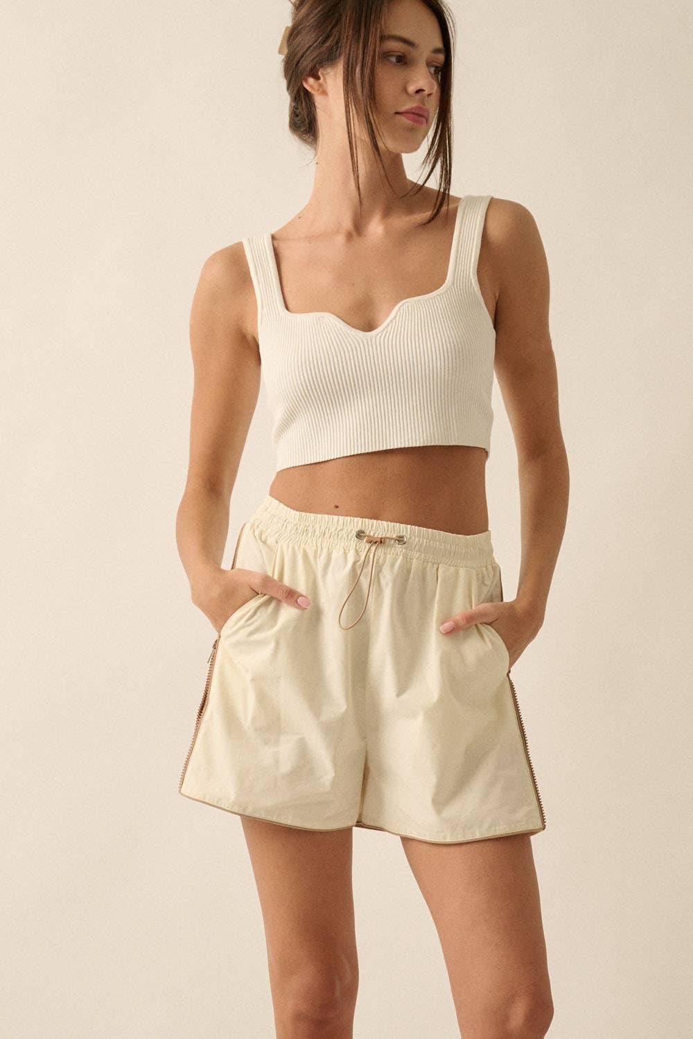 Edge Line Side Zip Shorts