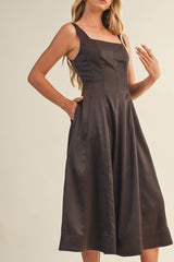 Dark Oak Duchess A Line Dress