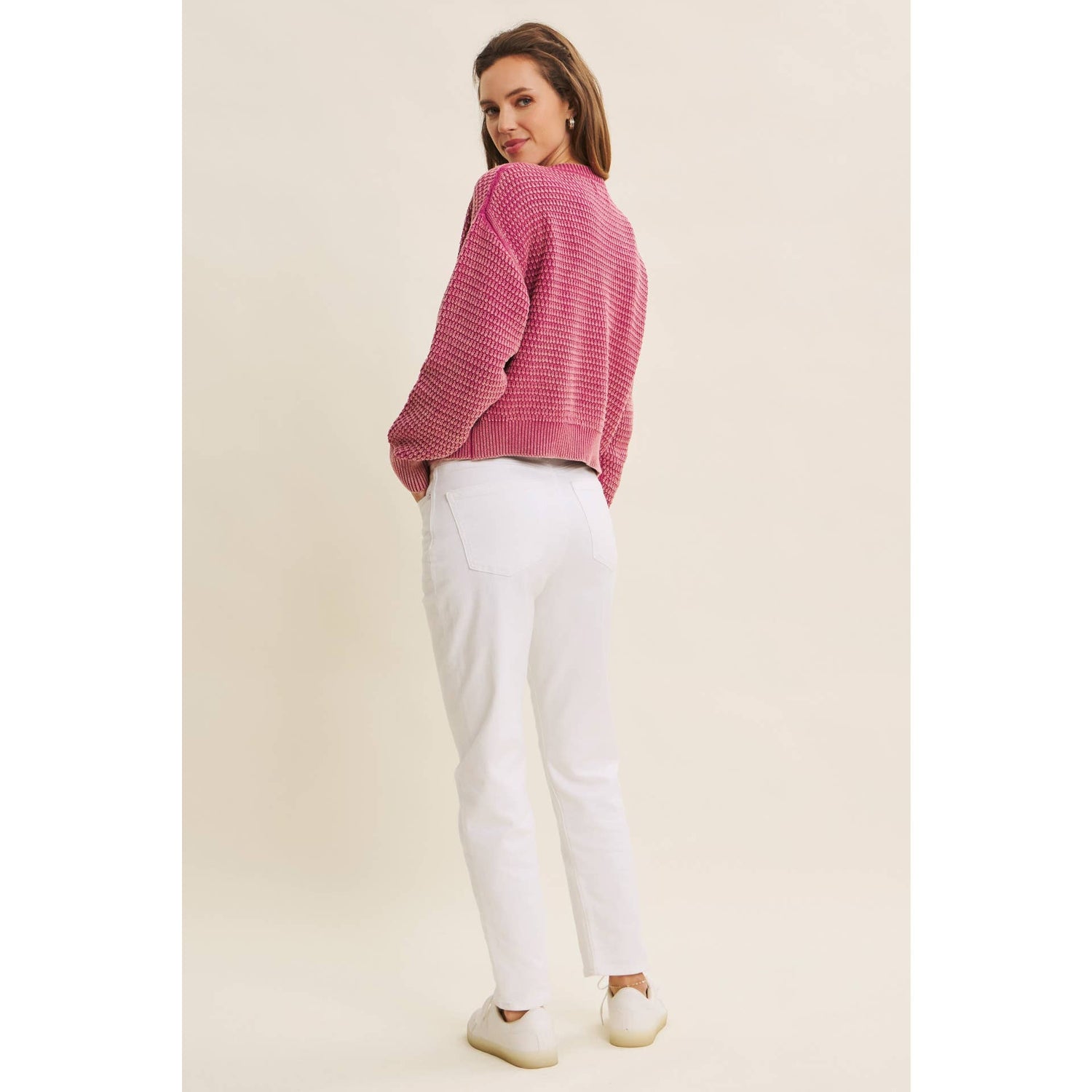 Lavender Haze Mineral Washed Cardigan
