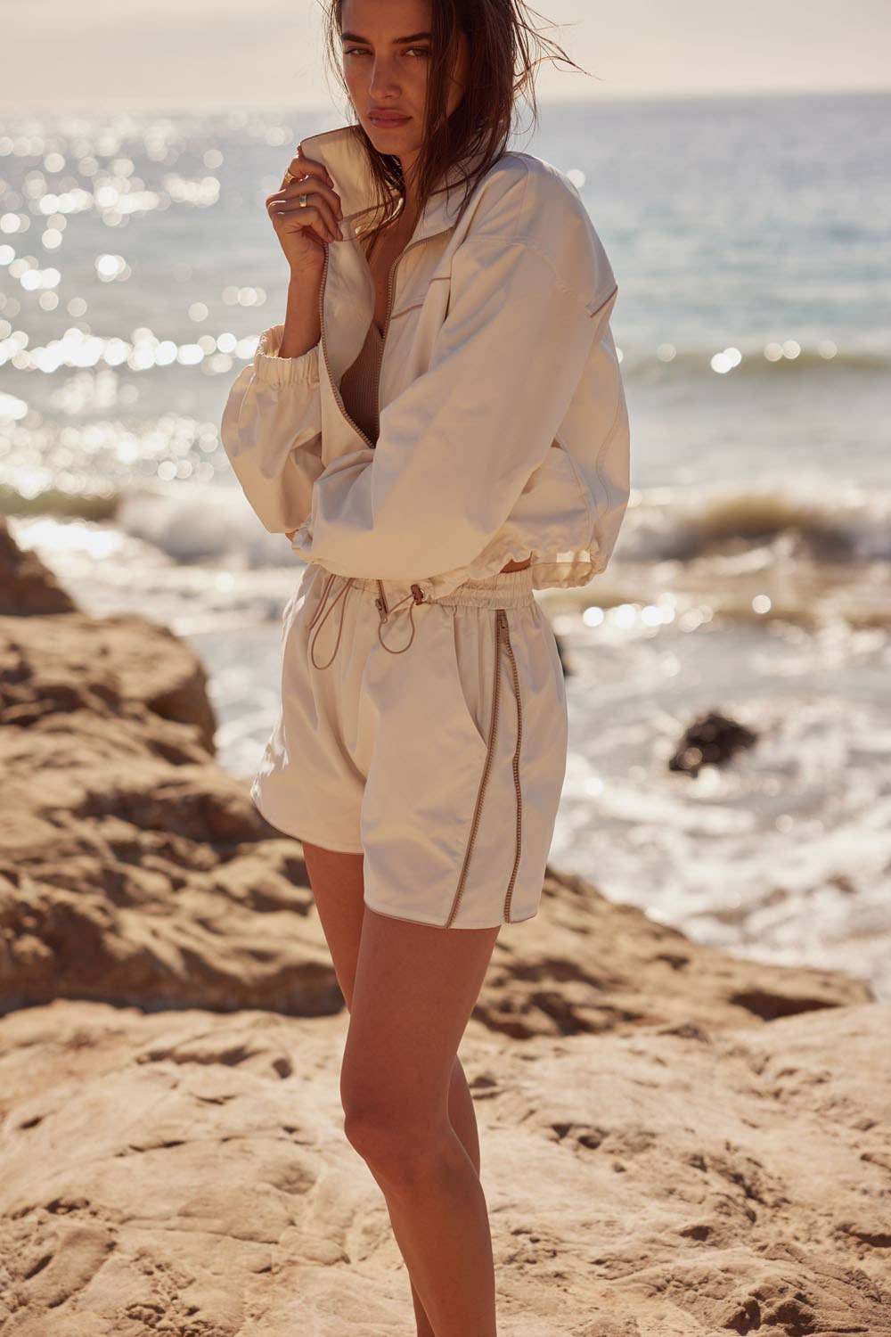 Edge Line Side Zip Shorts